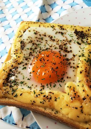 ぷるぷる卵のトースト-レシピのメイン写真