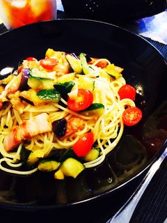 具だくさん塩レモンソースで冷製パスタ♪-レシピのメイン写真