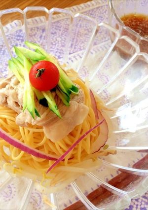 爽やか冷製豚しゃぶパスタ-レシピのメイン写真