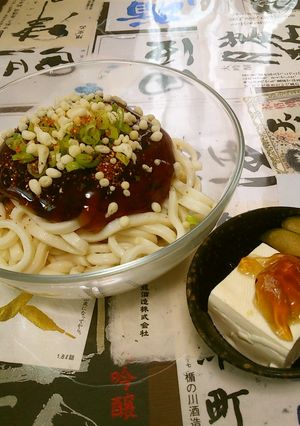麺つゆジュレでぶっかけうどん-レシピのメイン写真