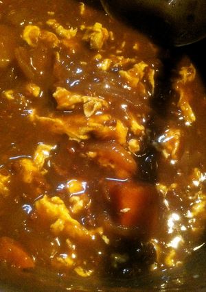 少ないカレーをボリューミーに☆卵カレー-レシピのメイン写真