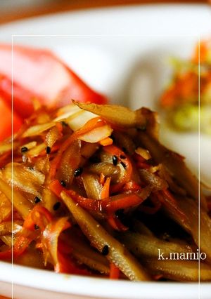 私のごぼうとニンジンのきんぴら-レシピのメイン写真