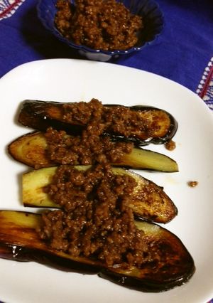 簡単１０分☆なすが美味焼きナス肉みそのせ-レシピのメイン写真