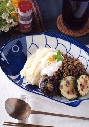 キーマそうめん＊ヨーグルトトッピング-レシピのメイン写真