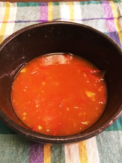 超簡単!トマトスープ-レシピのメイン写真