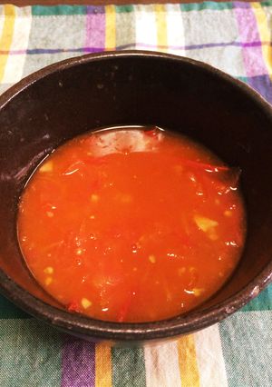 超簡単！トマトスープ-レシピのメイン写真