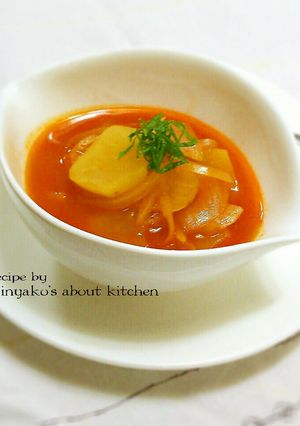 サツマイモと玉ねぎのケチャップスープ煮-レシピのメイン写真