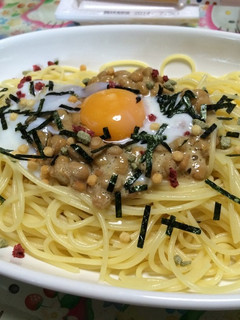 夏にぴったり簡単納豆スタミナパスタ-レシピのメイン写真