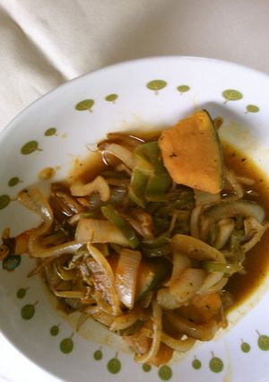 かぼちゃ入り! ほっこり野菜炒め☆-レシピのメイン写真