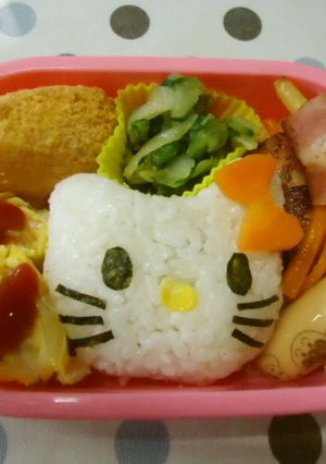 キティちゃんのキャラ弁♪-レシピのメイン写真