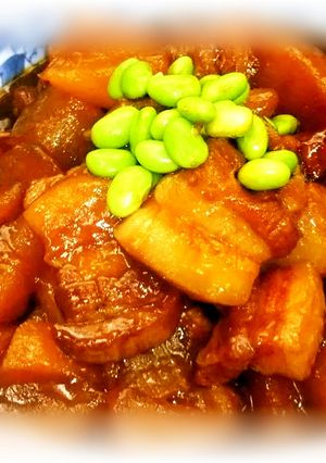 豚バラブロック肉&大根の煮物♪-レシピのメイン写真