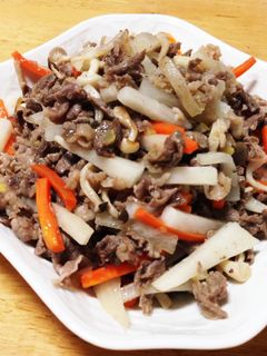 塩レモン 牛肉と大根のさっぱり炒め-レシピのメイン写真