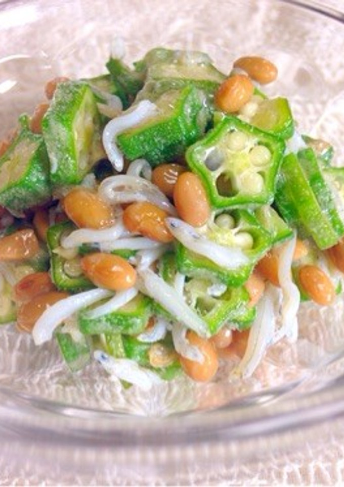 オクラと納豆のしらす和え-レシピのメイン写真
