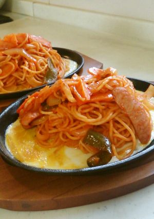 喫茶店の鉄板ナポリタン-レシピのメイン写真