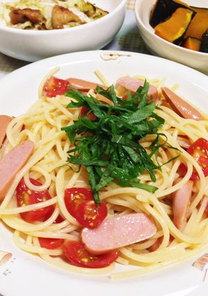 ミニトマトとウイニーの冷製パスタ-レシピのメイン写真