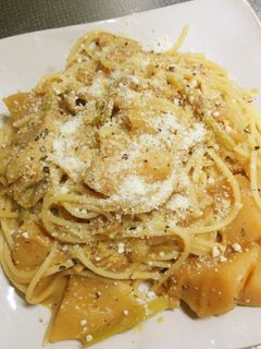 簡単、残ったカレーでパスタ-レシピのメイン写真