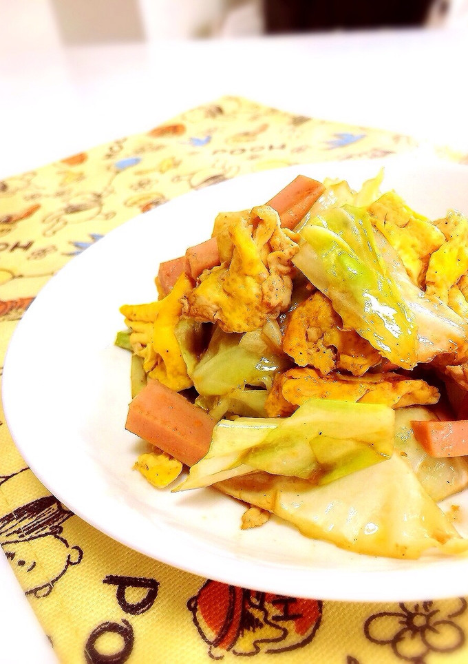お魚ソーセージ卵きゃべつの炒め物★-レシピのメイン写真