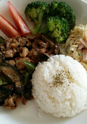 豚こまでスタミナランチプレート♪-レシピのメイン写真