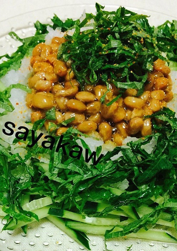 胡瓜のおろし納豆がけ-レシピのメイン写真