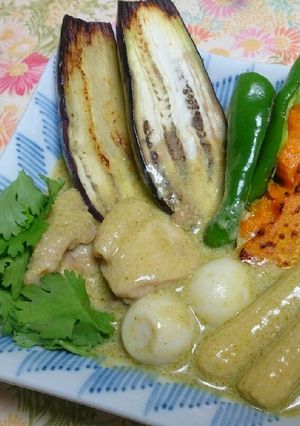 ☆焼き野菜のグリーンカレー☆-レシピのメイン写真
