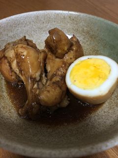 ご飯がすすむ〜♪③手羽元とゆで卵の酢煮-レシピのメイン写真