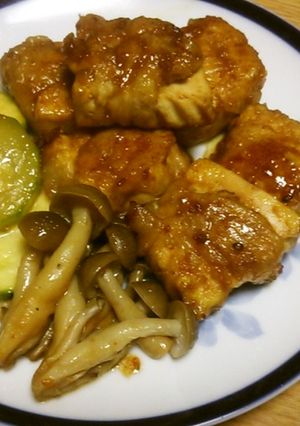 一口トンテキ～な豆腐のピリ辛焼き-レシピのメイン写真