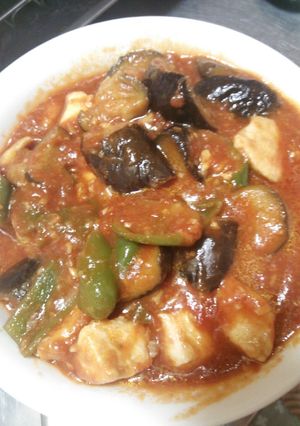 鶏肉と茄子のトマト煮♪-レシピのメイン写真