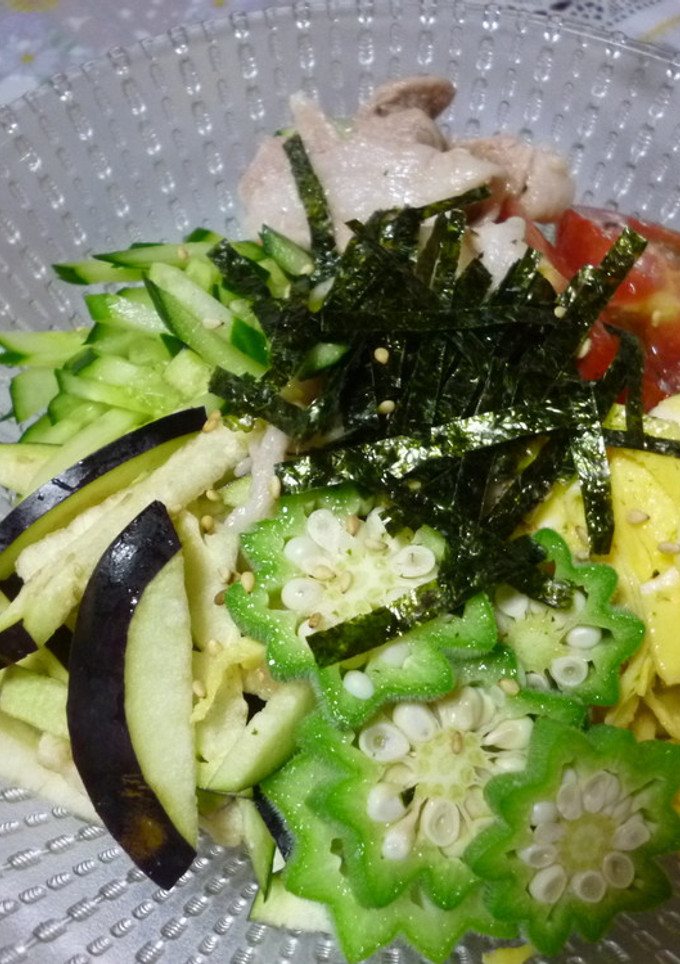 夏野菜たっぷり冷やし中華-レシピのメイン写真