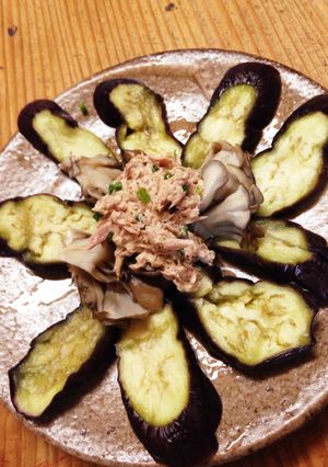 蒸しナスのシーチキンソースかけ-レシピのメイン写真