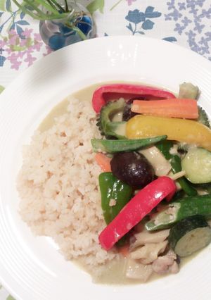 ♪夏野菜のグリーンカレー♪-レシピのメイン写真