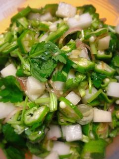 夏に最適、野菜だけの「ダシ」和風サラダ-レシピのメイン写真