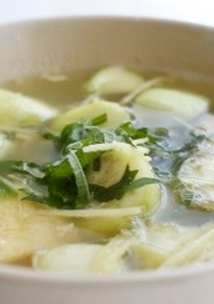 茄子と卵の香味スープ-レシピのメイン写真