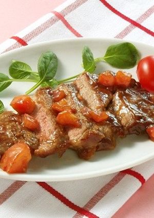 簡単おしゃれ♥お店の味トマトポークソテー-レシピのメイン写真