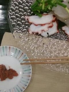簡単さっぱり タコと白身魚の梅醤油-レシピのメイン写真