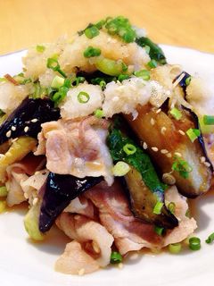 豚しゃぶと茄子の香味だれ和え-レシピのメイン写真