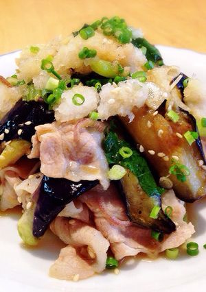 豚しゃぶと茄子の香味だれ和え-レシピのメイン写真