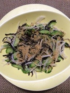 長ひじきときゅうりの胡麻酢-レシピのメイン写真