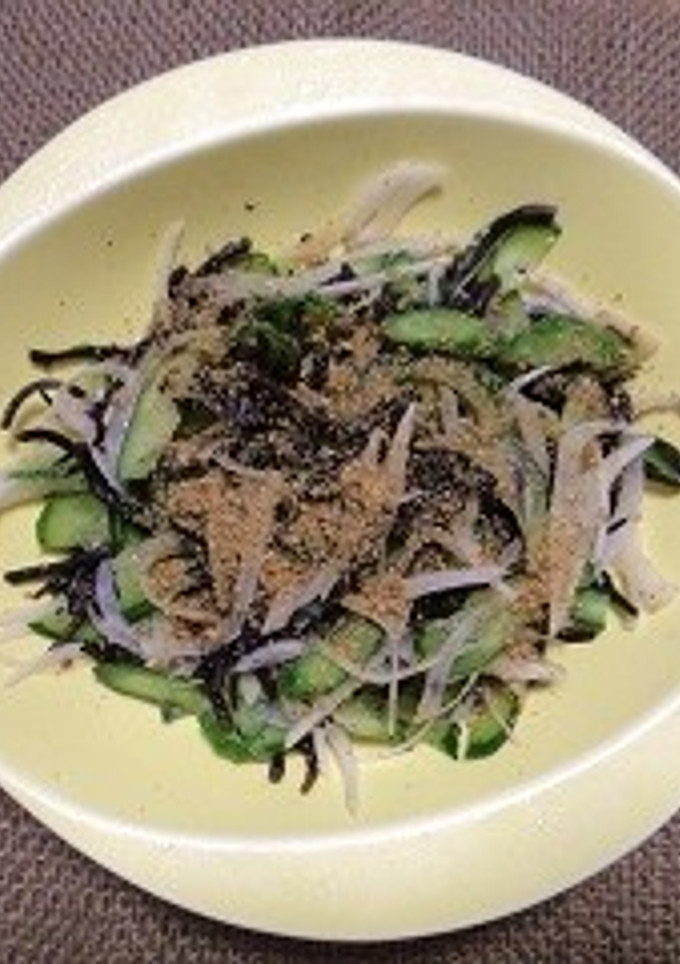 長ひじきときゅうりの胡麻酢-レシピのメイン写真