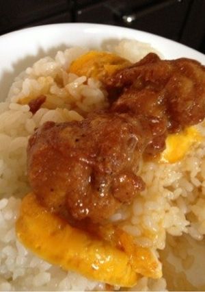 フライパン不要♫唐揚げ親子丼☆５分で♡-レシピのメイン写真