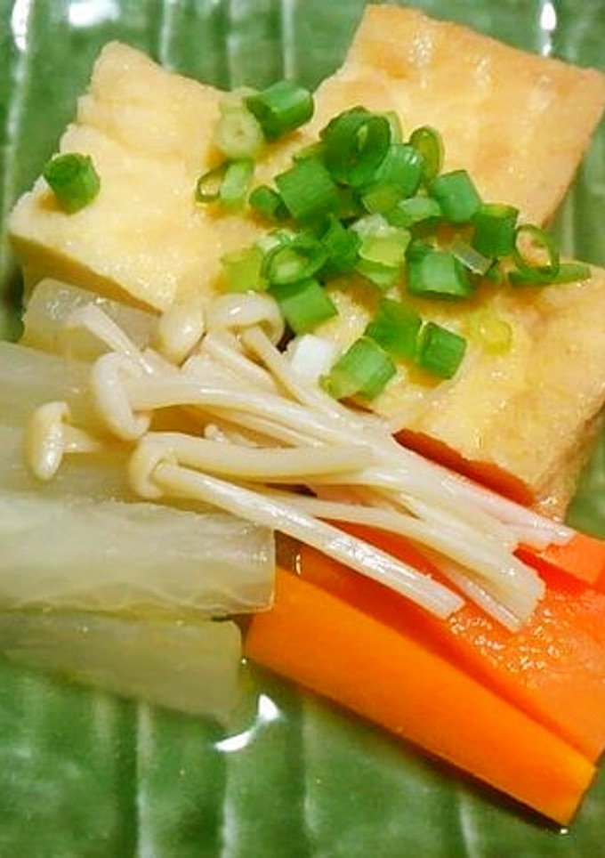 簡単☆厚揚げと大根・エノキの煮物♪-レシピのメイン写真