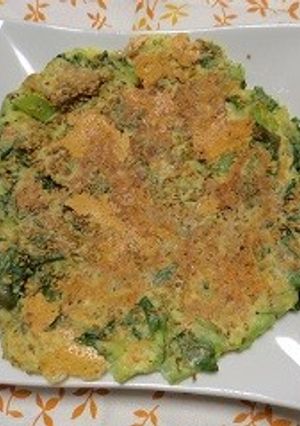 小松菜とチーズの金ごま焼き-レシピのメイン写真