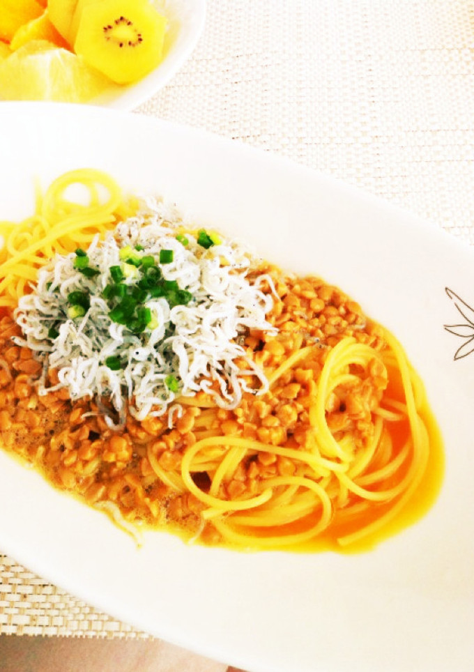 簡単！ 和風納豆パスタ-レシピのメイン写真