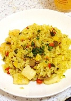 彩りカレーピラフ-レシピのメイン写真