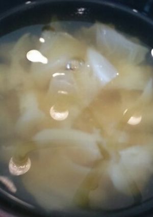 簡単キャベツのお味噌汁-レシピのメイン写真