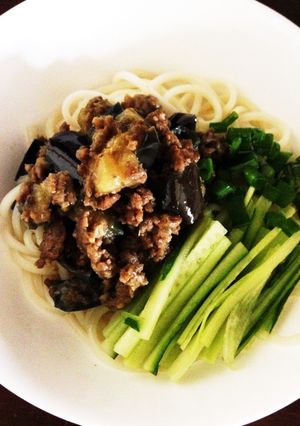 なす肉みそ冷やしうどん-レシピのメイン写真