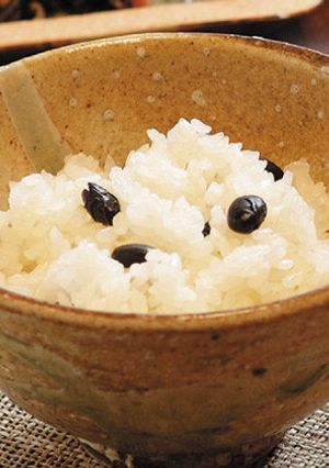 遊月亭黒豆茶出がらしレシピ☆黒豆ごはん☆-レシピのメイン写真