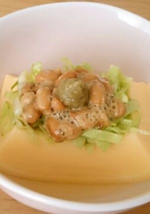 柚香る☆卵豆腐のネバシャキ小鉢-レシピのメイン写真