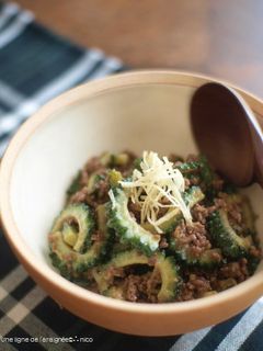 ゴーヤの生姜肉味噌炒め。-レシピのメイン写真