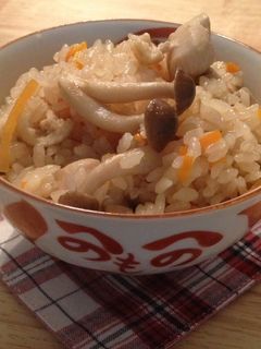 鶏としめじの炊き込みご飯-レシピのメイン写真