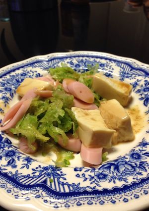 くせになるゴーヤと温泉豆腐のサラダ♥︎-レシピのメイン写真
